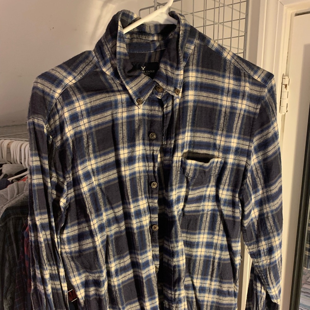 American Eagle Men’s Fleece Flannel